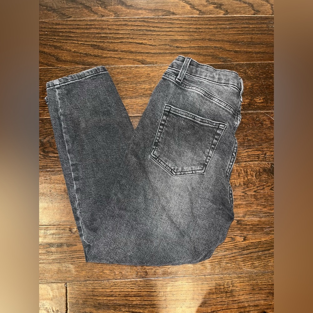 Faded black jeans